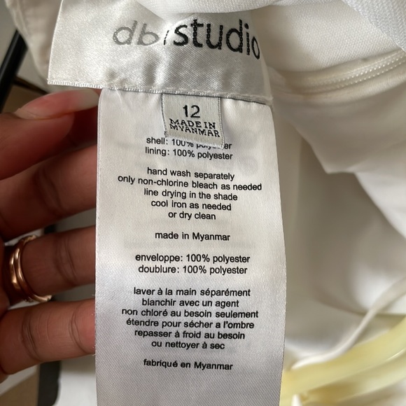 White Junior Bridesmaid Dress - Picture 5 of 5